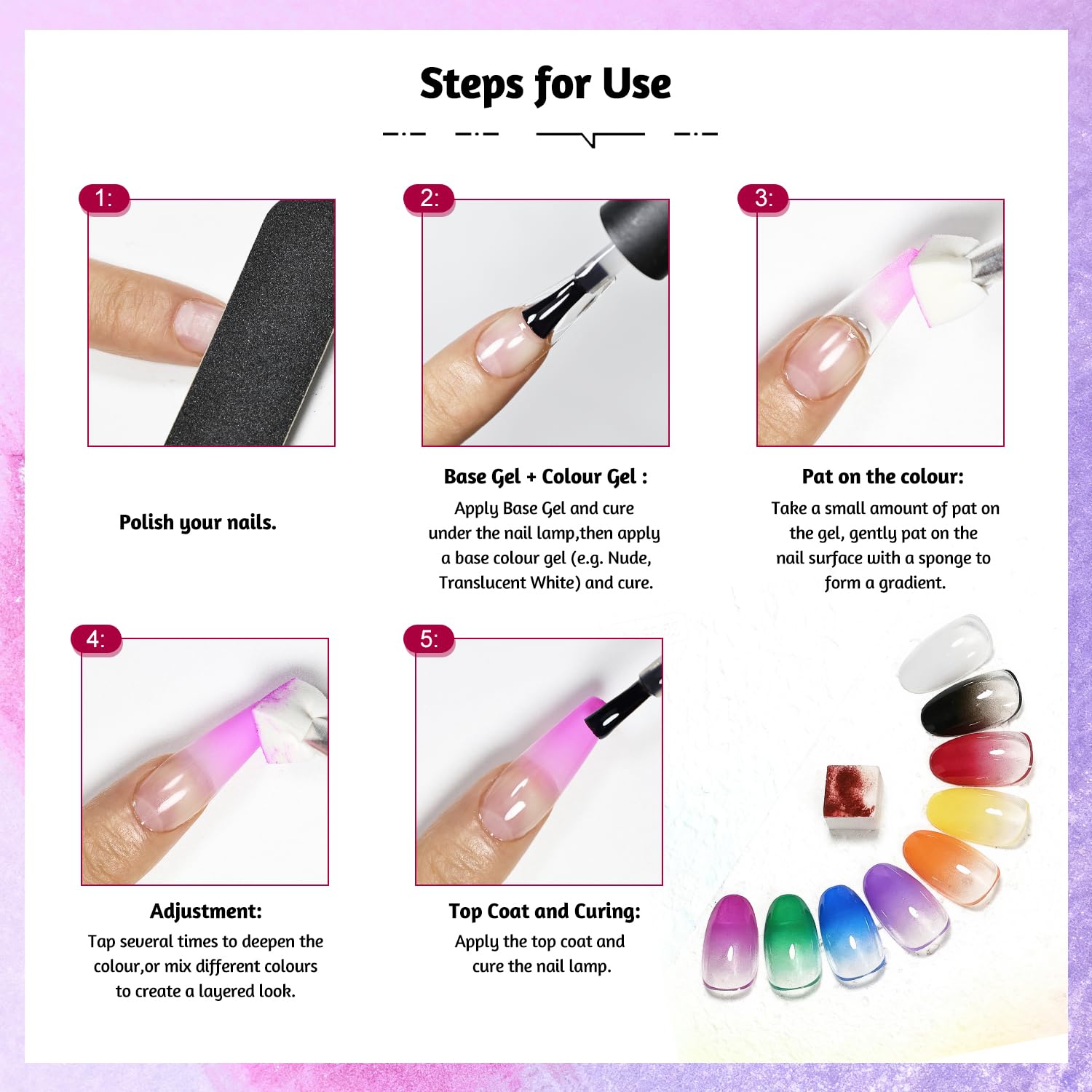 JODSONE nail art at home setup with easy-to-use gel for DIY designs.