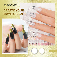 JODSONE silver nail art gel liner for sleek chrome accents.