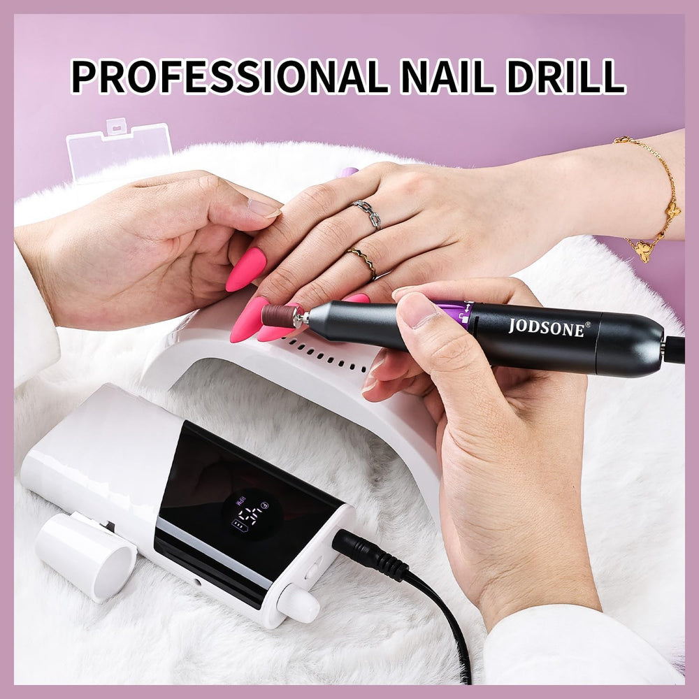JODSONE nail drill recharging view indicates quick power restoration.