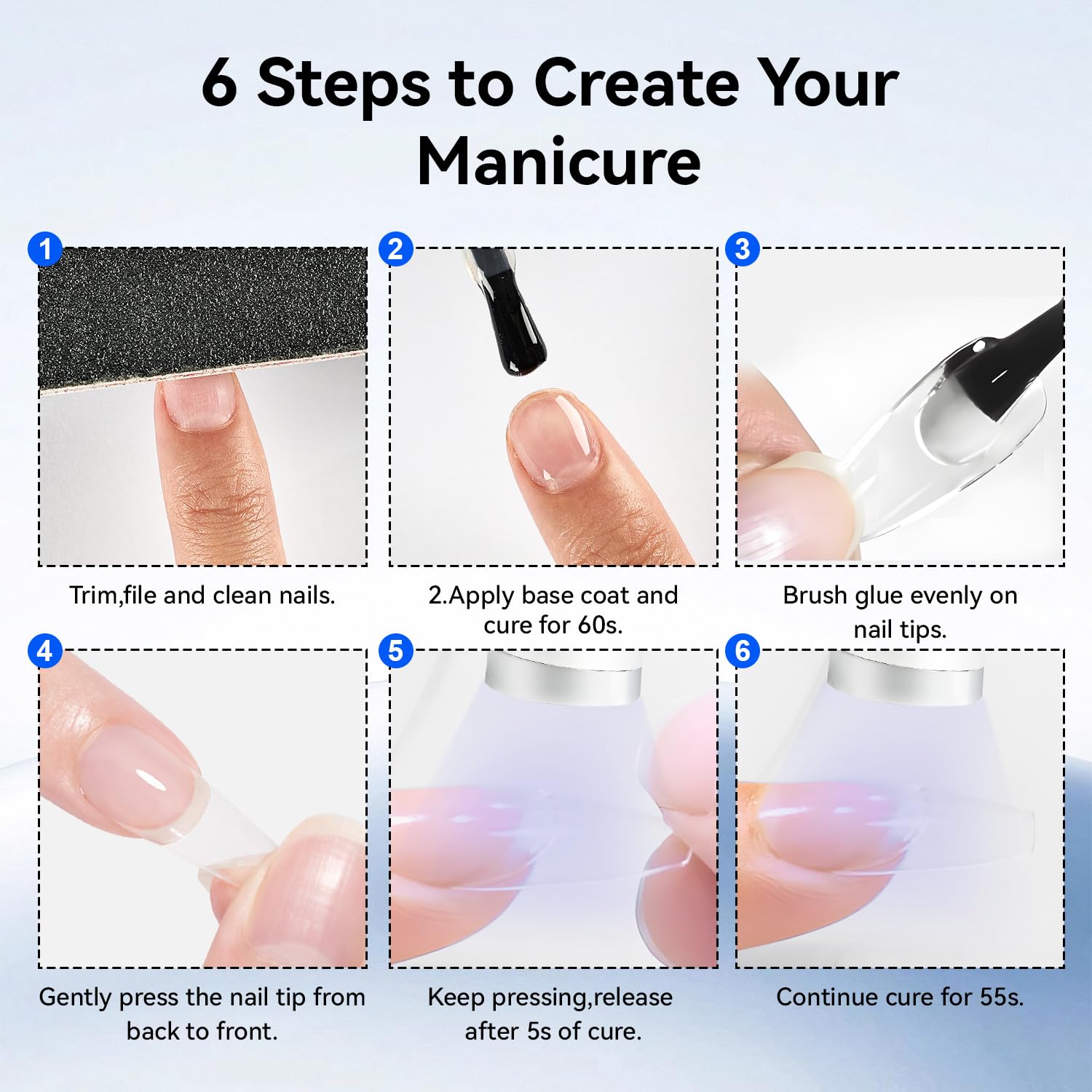 JODSONE nail repair glue keeps tips secure after repairs