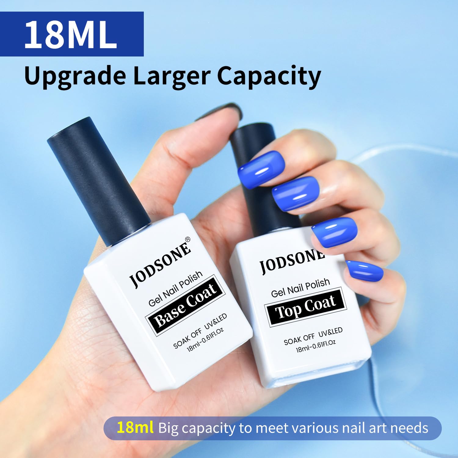 JODSONE nails before and after showcase clearer transformation.