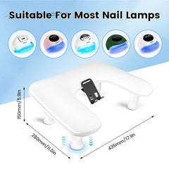 JODSONE anti-slip base keeps the arm rest stable on work surfaces.