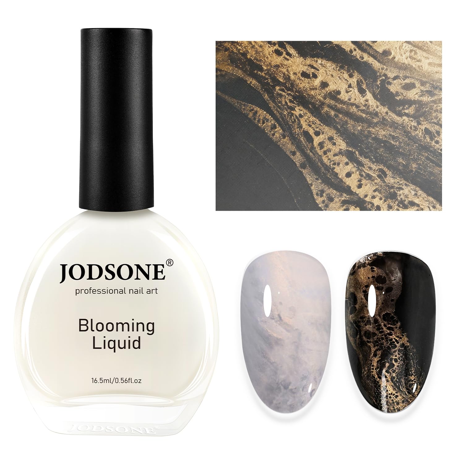 JODSONE Ocean Wave Blooming Liquid showing 16.5 ml bottle ready for nail art.