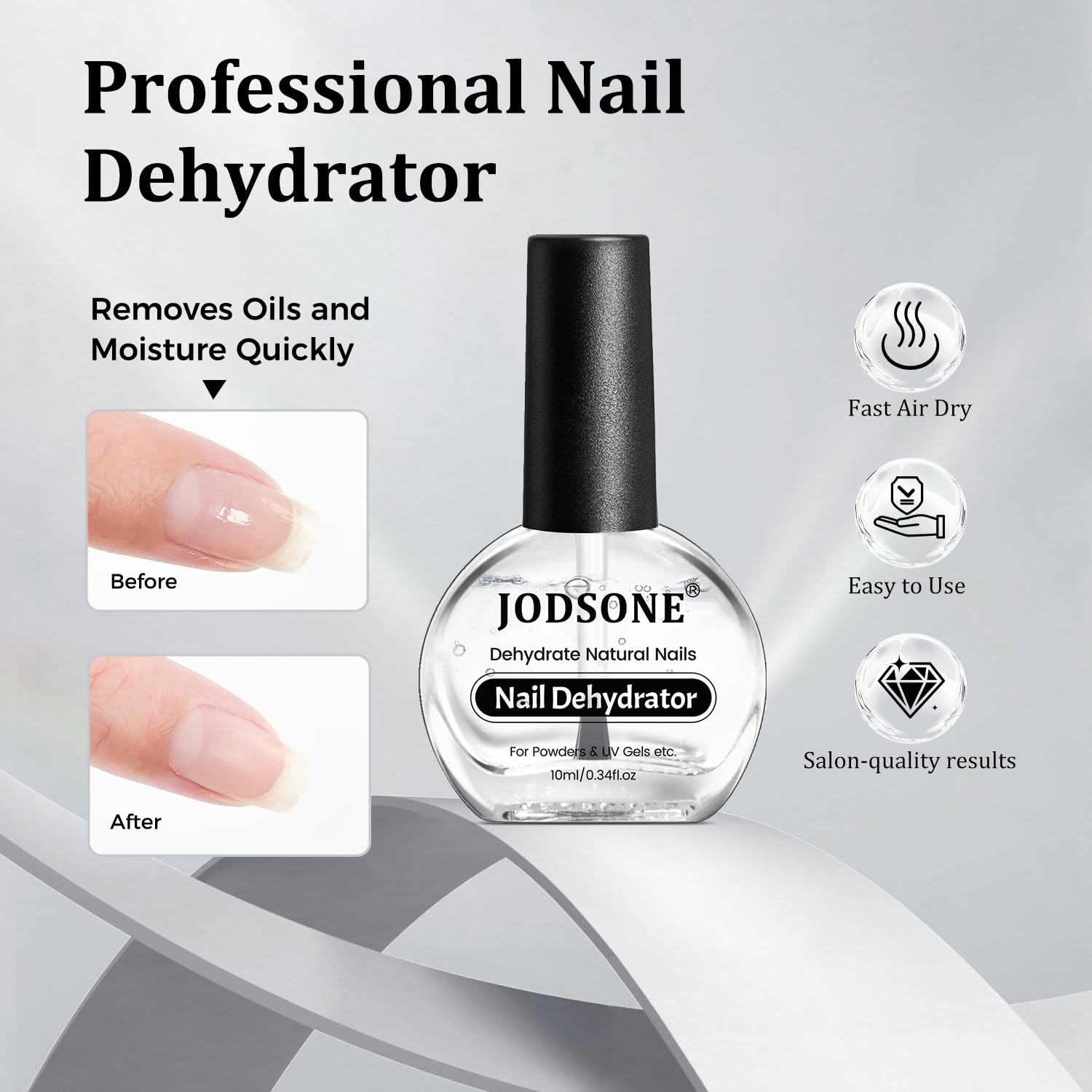 JODSONE primer bottle shown for strong base coat and long-lasting polish