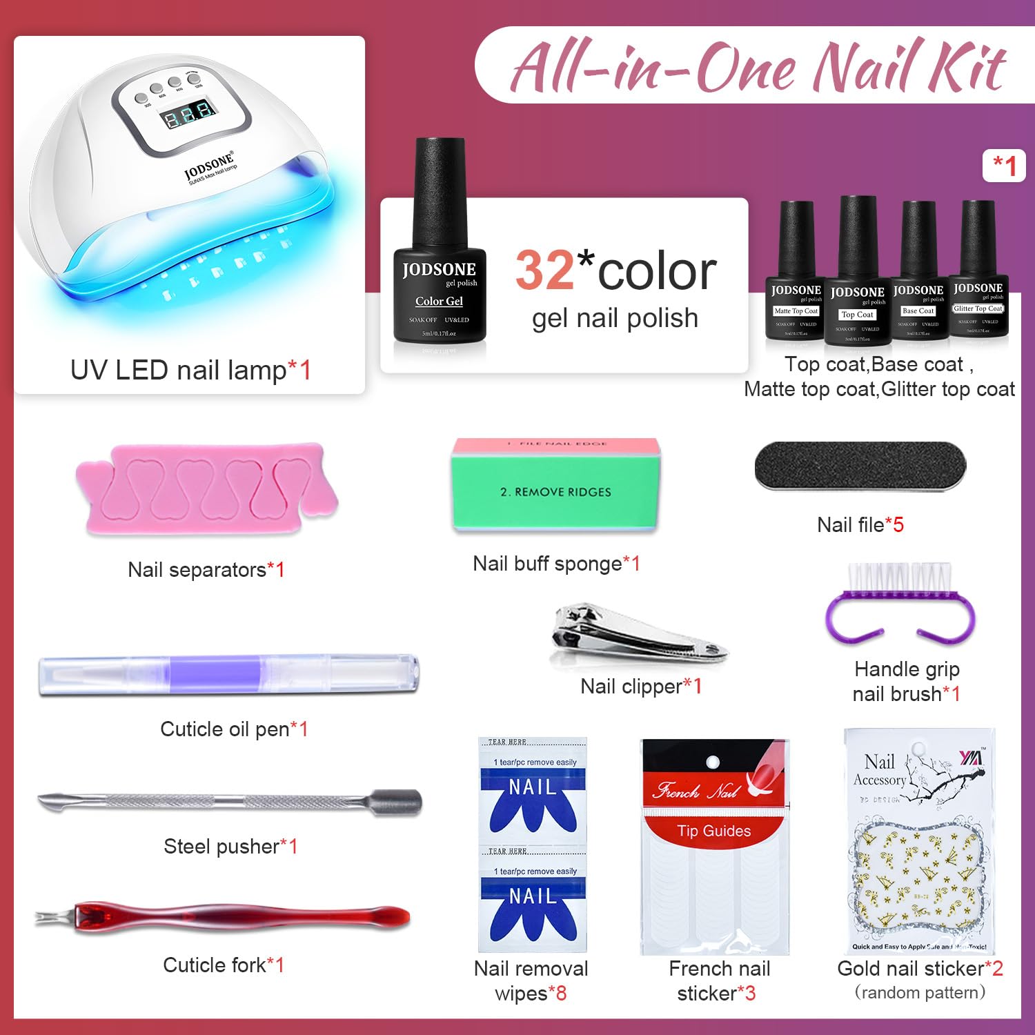 JODSONE smart nail lamp with LCD and auto sensor.