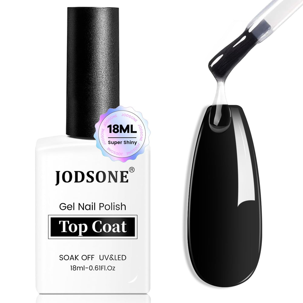 JODSONE Top Coat 18ml, brillo alto para acabado profesional.