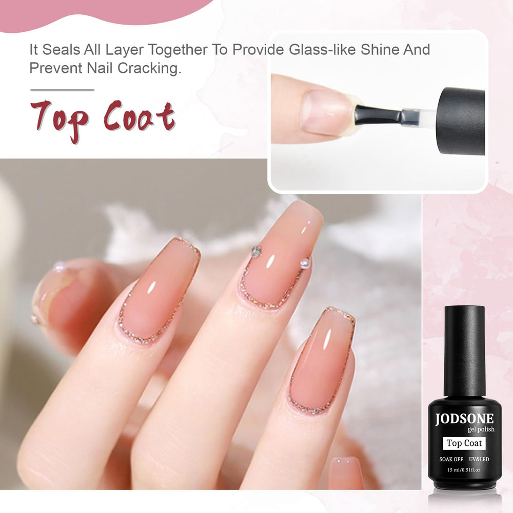 JODSONE two-bottles set packaging, ready gift for gel nail enthusiasts