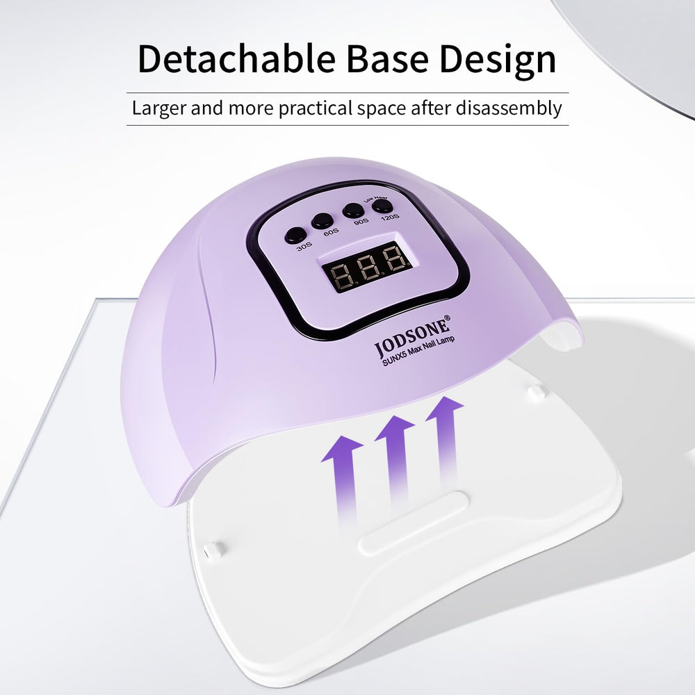 JODSONE U V LED Nail Lamp purple dual light beads for even curing