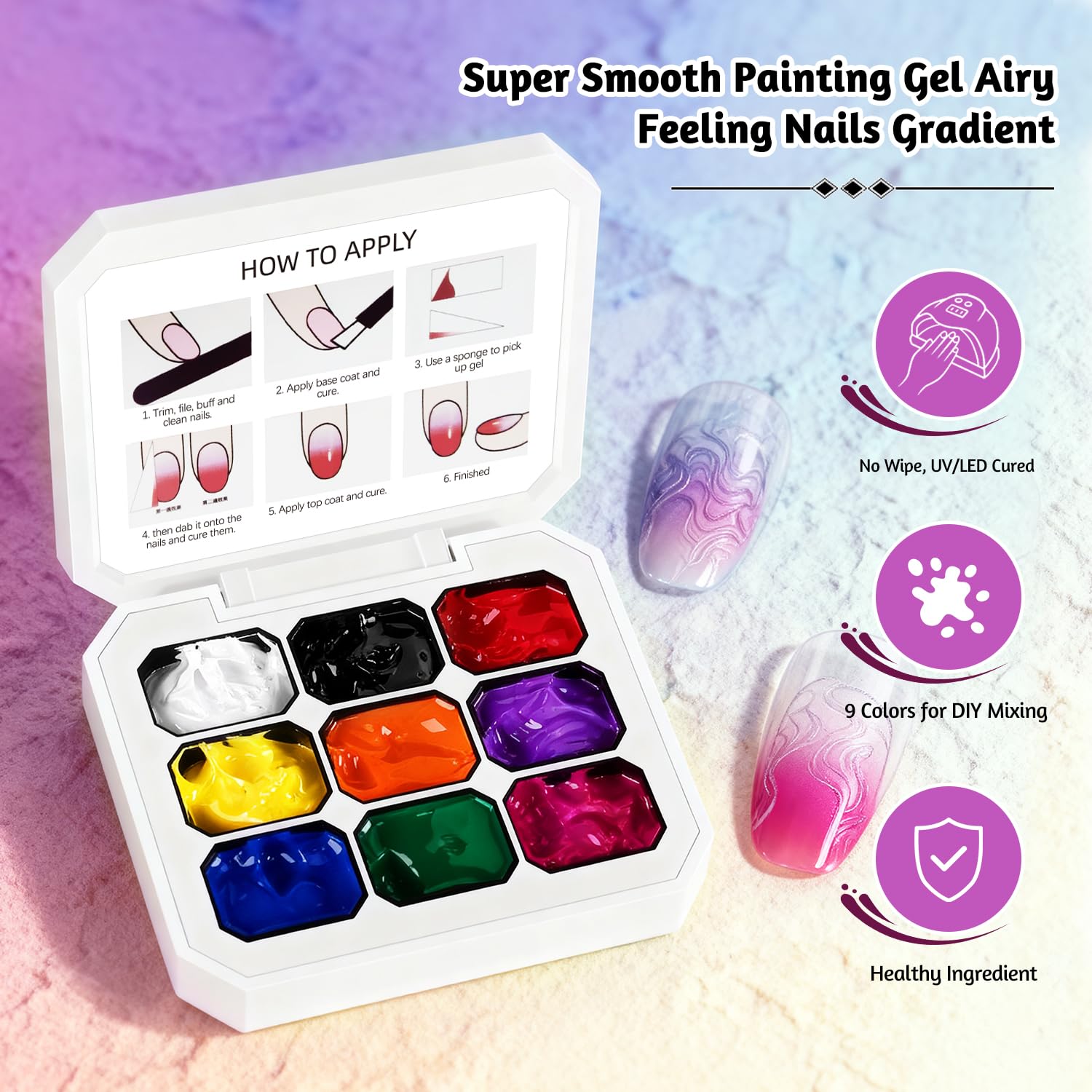 JODSONE patting gel requires UV lamp for curing.
