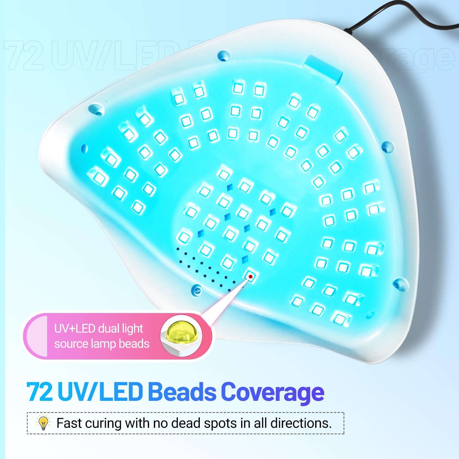 Digital display with simple controls for quick timing.