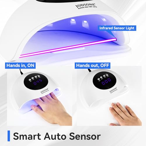 JODSONE lamp display with LCD and auto-sensing for convenient curing