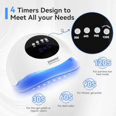 JODSONE UV LED lamp side angle shows compact white design