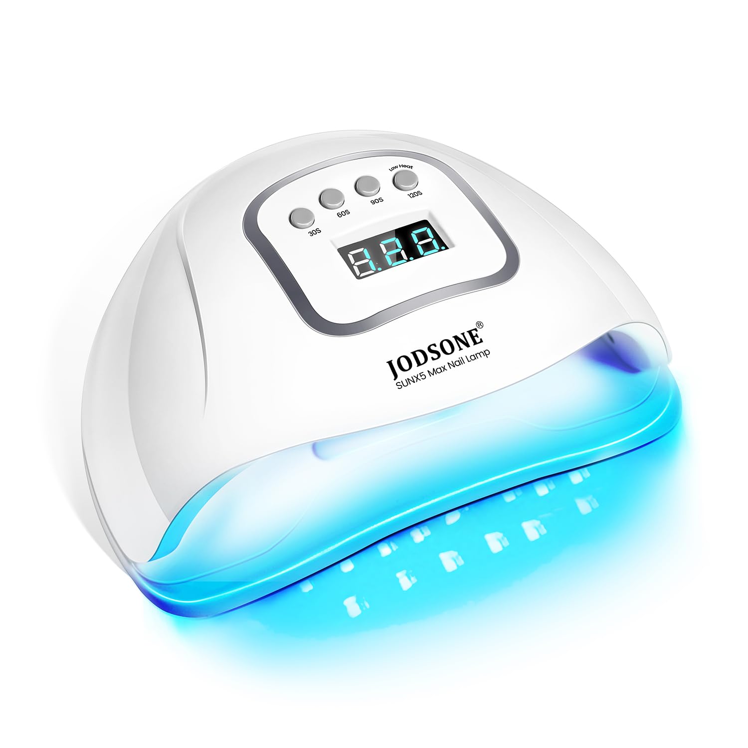 JODSONE UV nail lamp front view for fast, even gel curing at home.