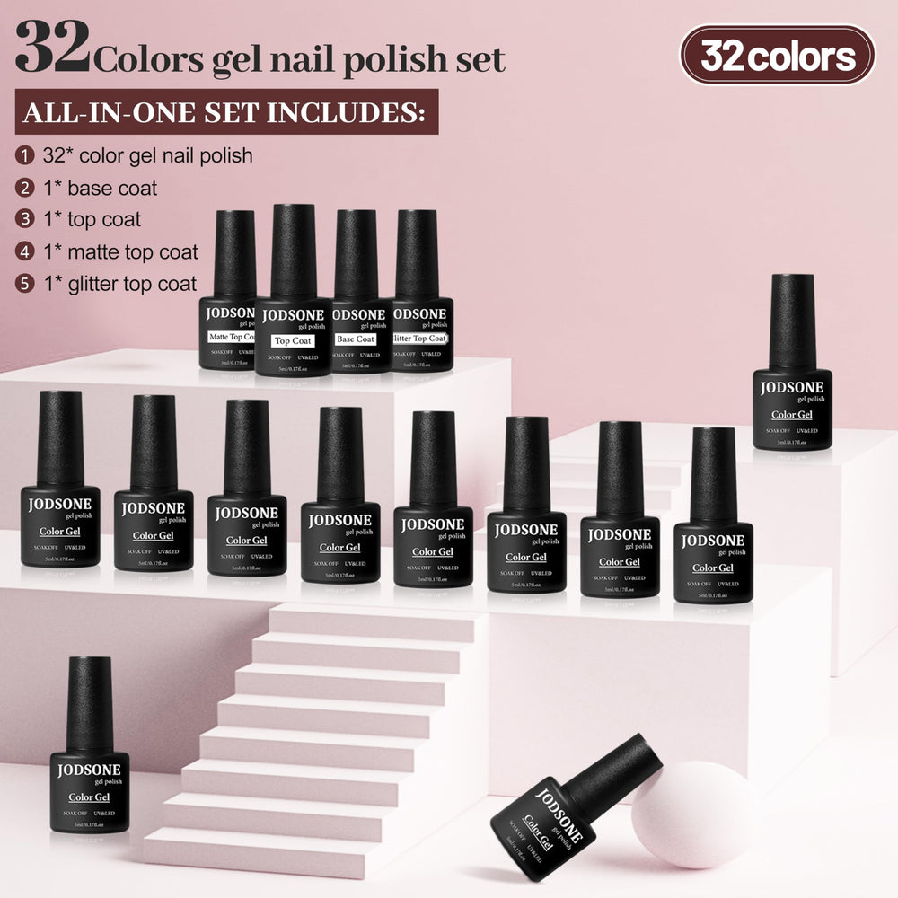 JODSONE Capa base secado rápido, base suave para todo tipo de uñas