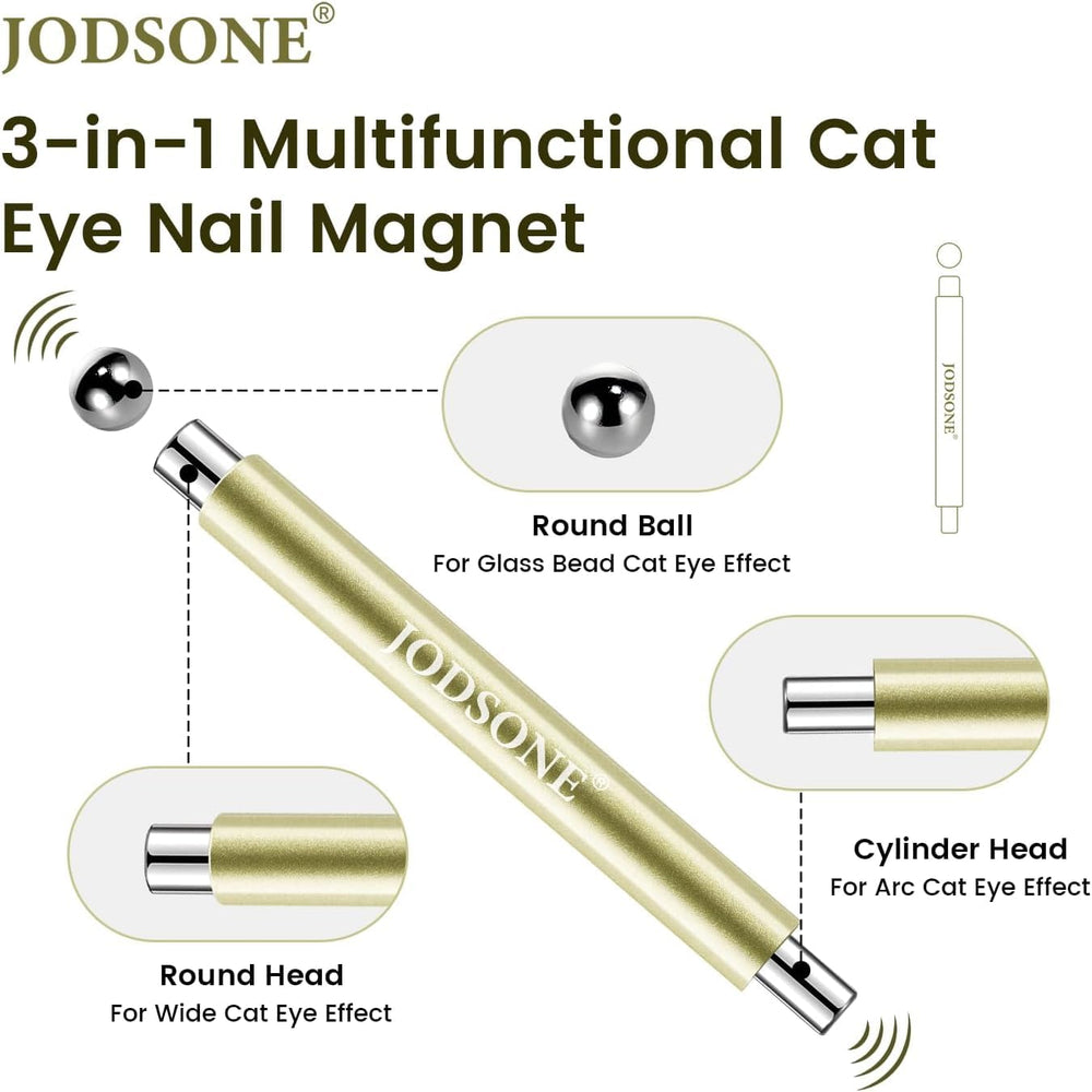 JODSTONE cat-eye magnet tool with 8mm cylinder for wide light effects.