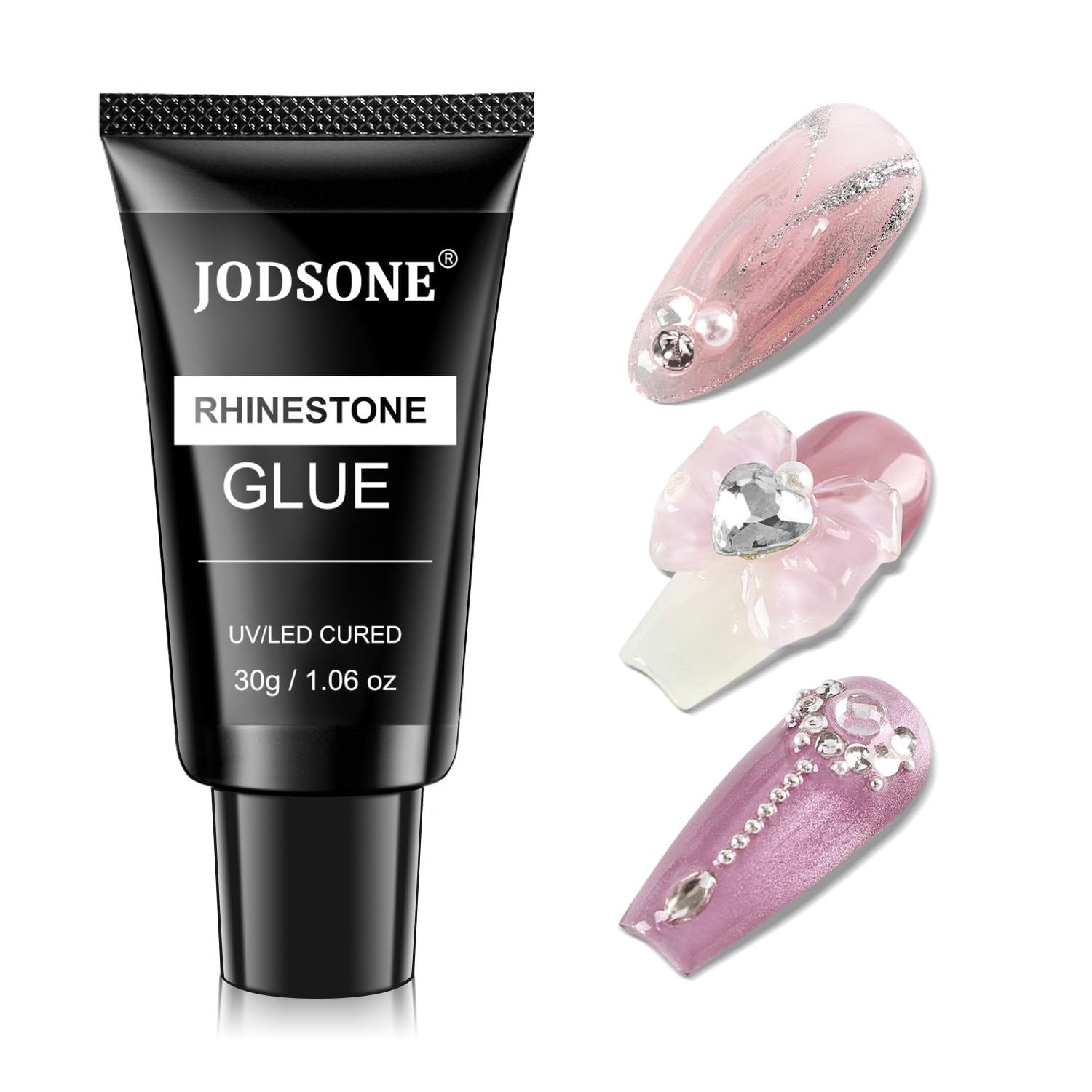 JODSONE: cola gel para piedras cristal, fijación segura para uñas.