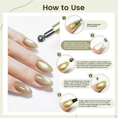 JODSTONE detachable ball magnet for diverse nail art at home.