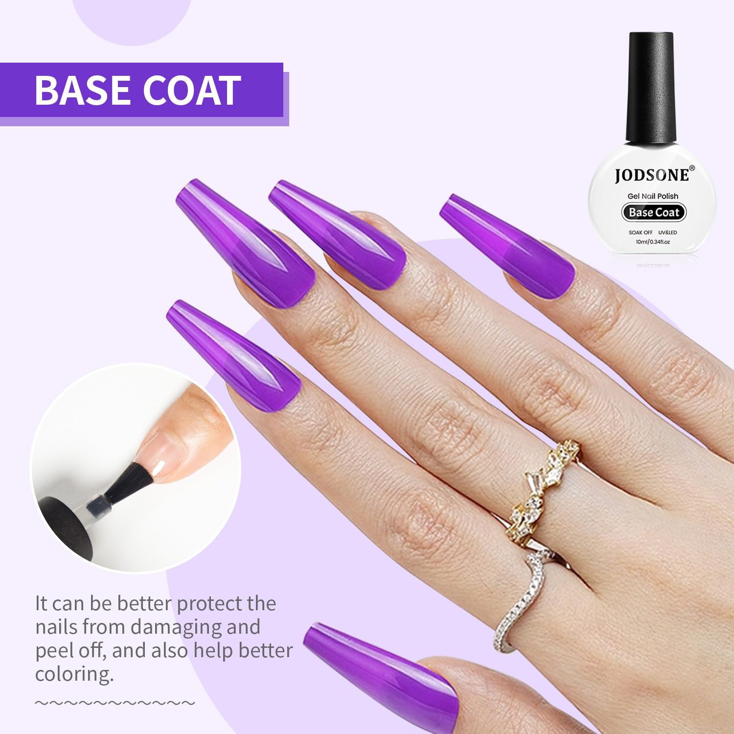 JODSONE gel polish set packaging highlights convenient at-home kit