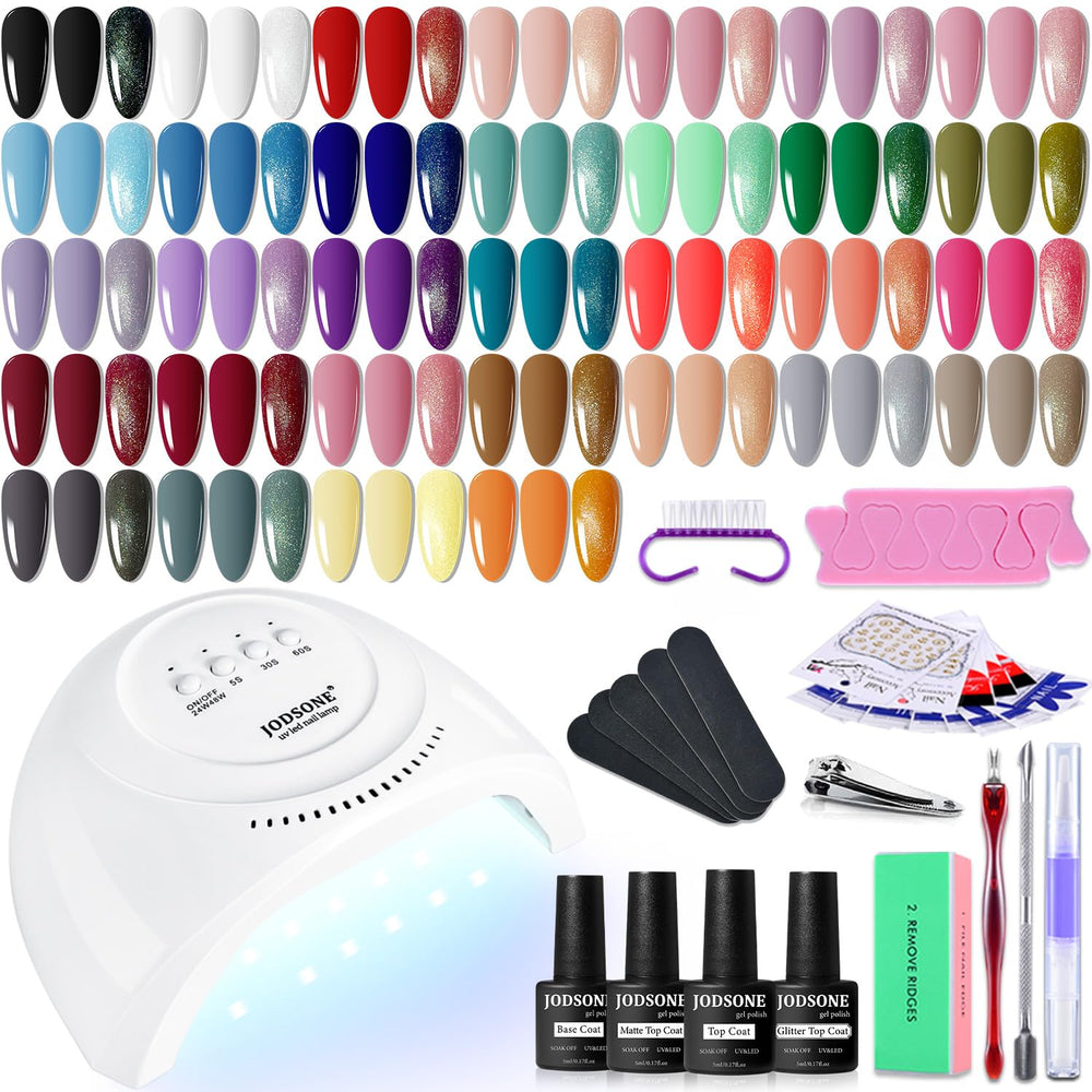 Imagen de JODSONE kit gel con lámpara UV para curado rápido.