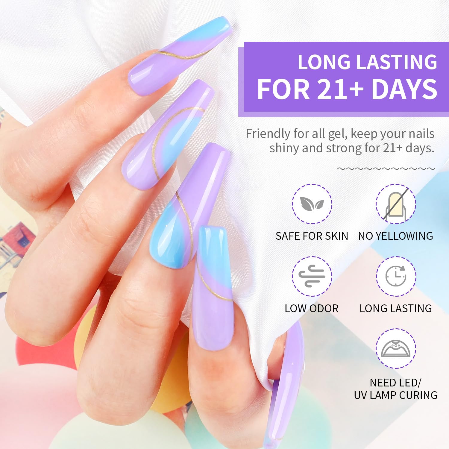 JODSONE long-lasting brilliance promises weeks of smooth, glossy nails