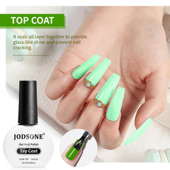 JODSONE nail-surface shine after base coat and top coat