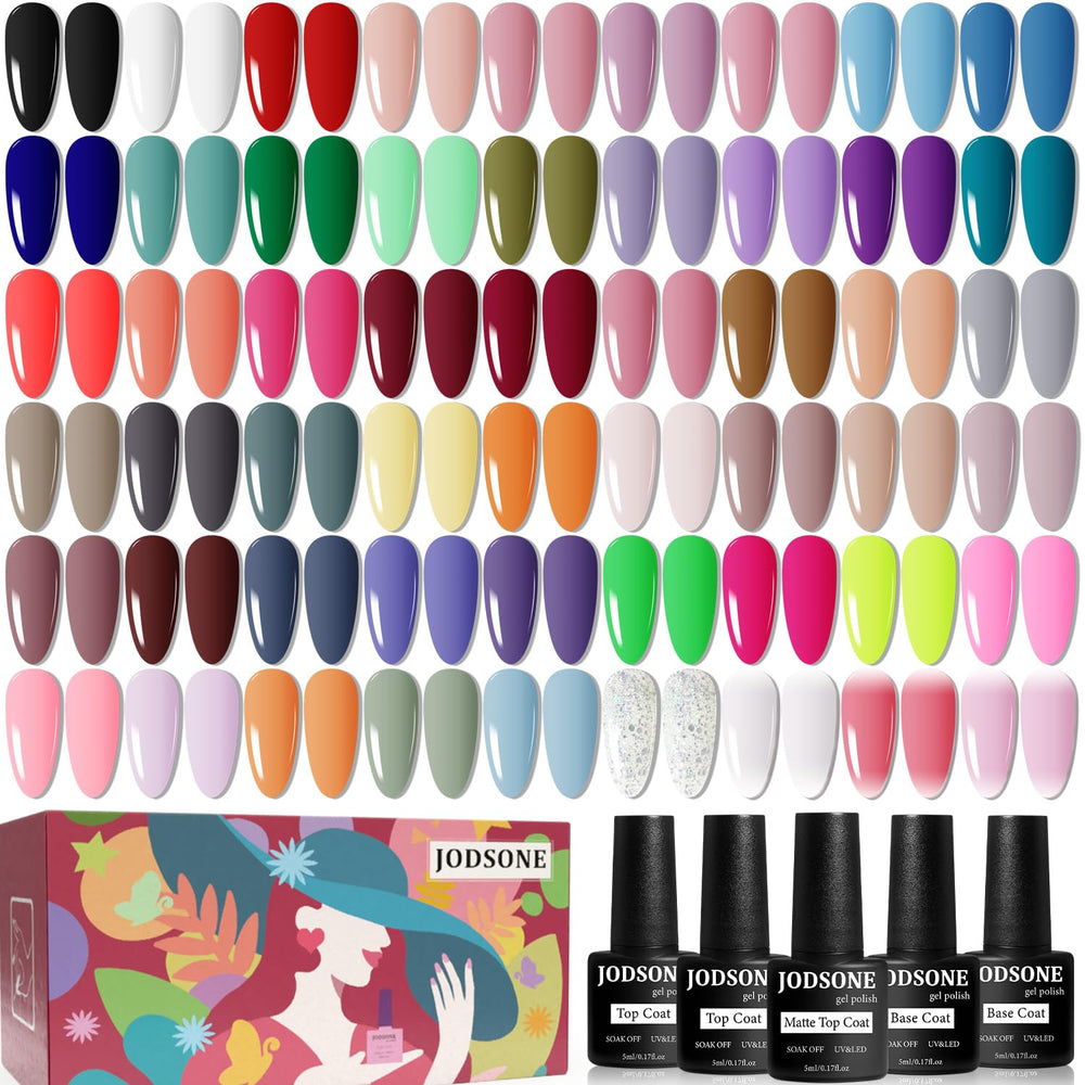 Set de gel para uñas JODSTONE con 60 piezas para manicura rápida.