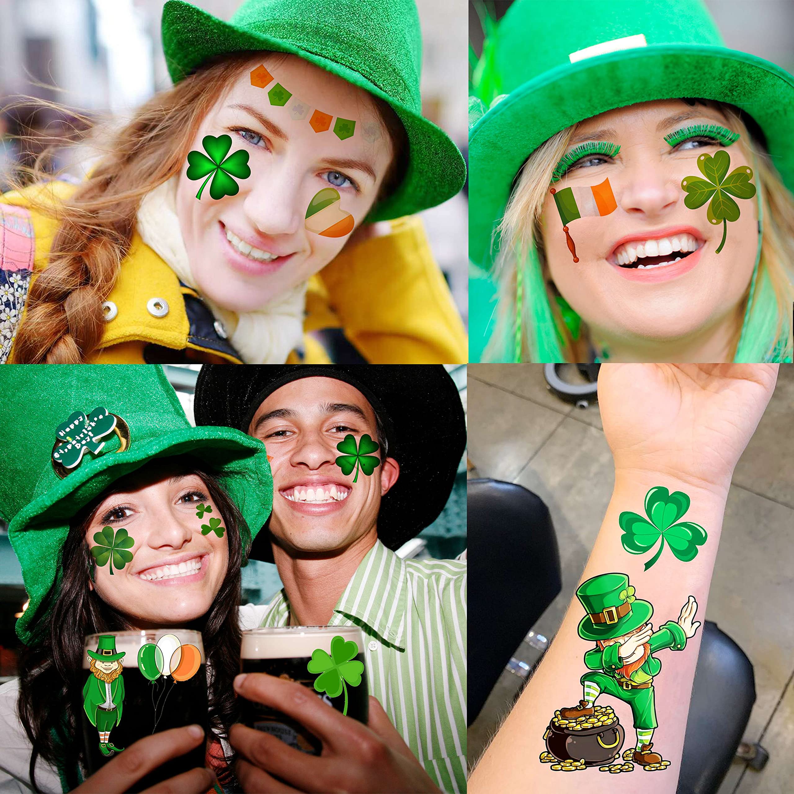 JOEHAPY 3D-style St. Patrick's tats for bold body art