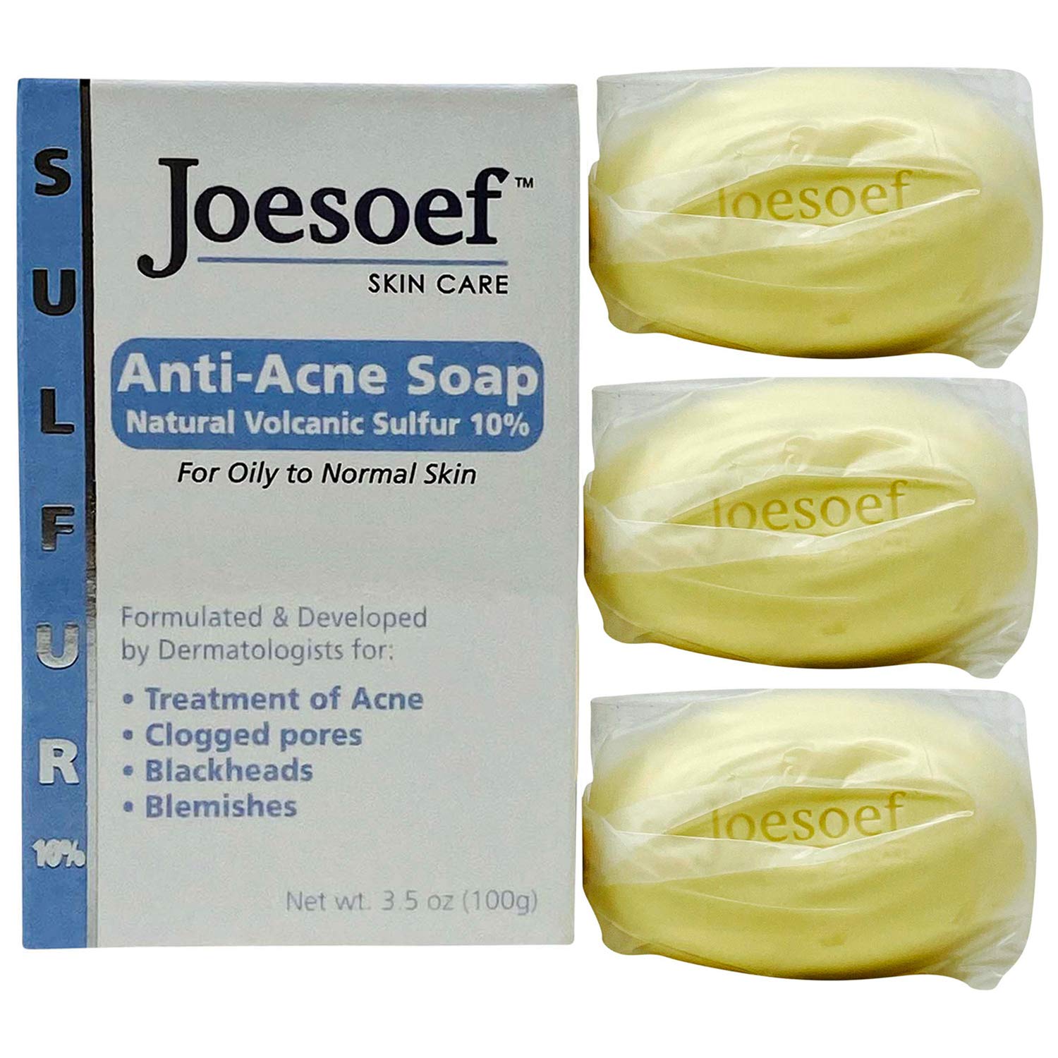 Joesoef Anti-Acne Soap use on oily skin demonstrates refreshing cleanse.