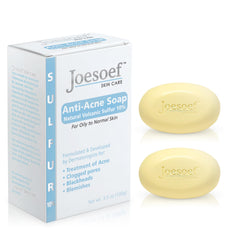 JOESOEF SKIN CARE sulfur soap acne bar image highlights deep cleansing