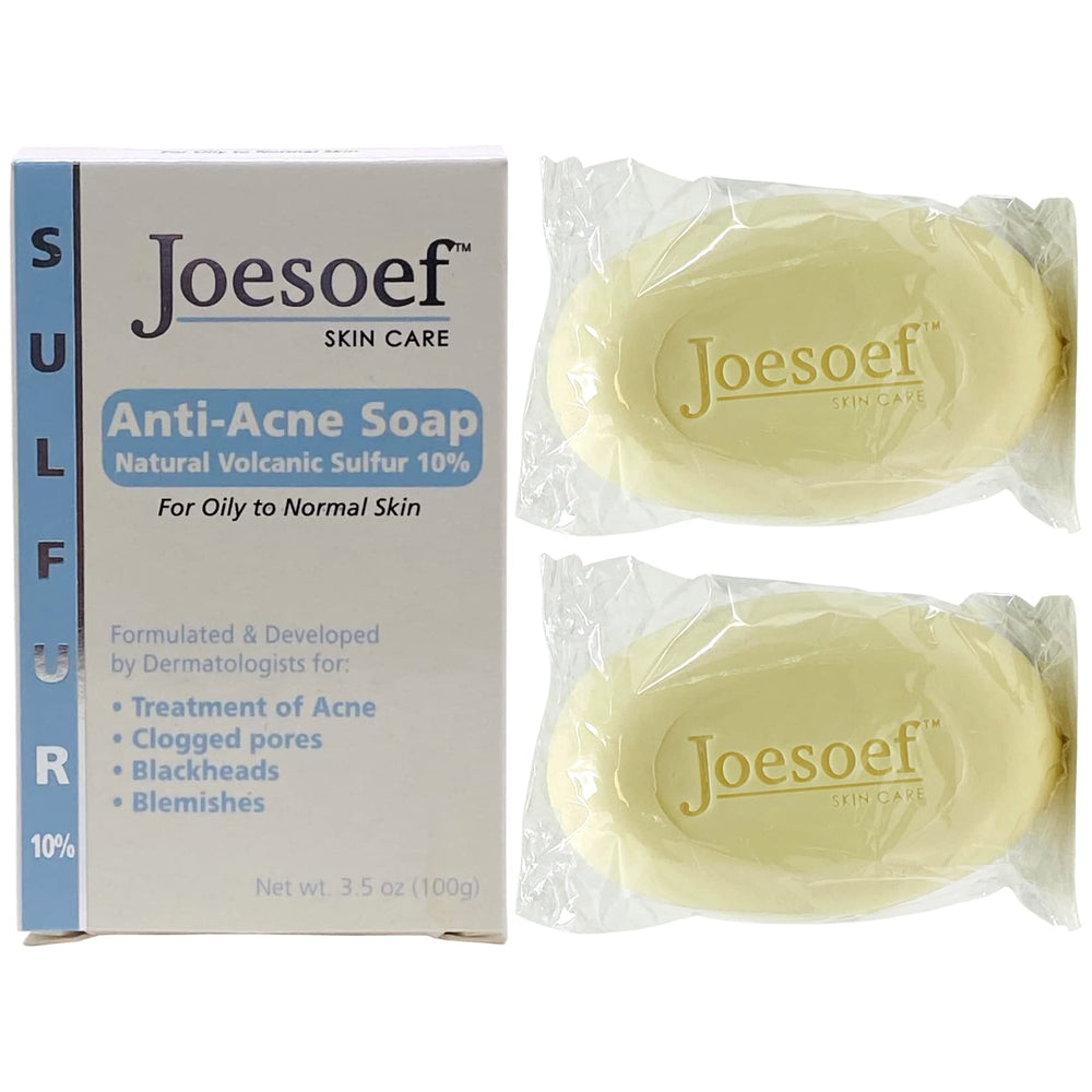 JOESOEF SKIN CARE sulfur soap travel-friendly pack enables on-the-go cleansing