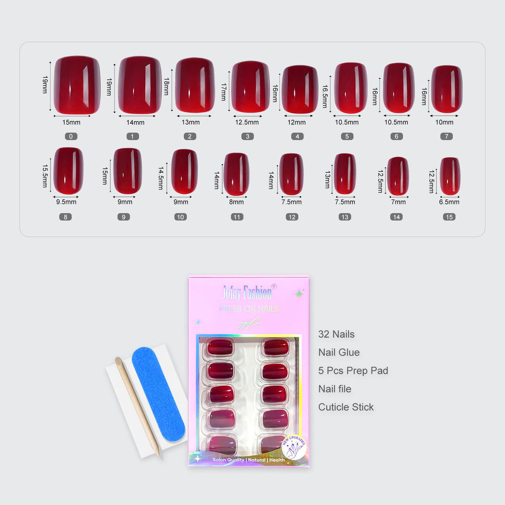 Jofay Fashion prep pads ensure clean surfaces before application.