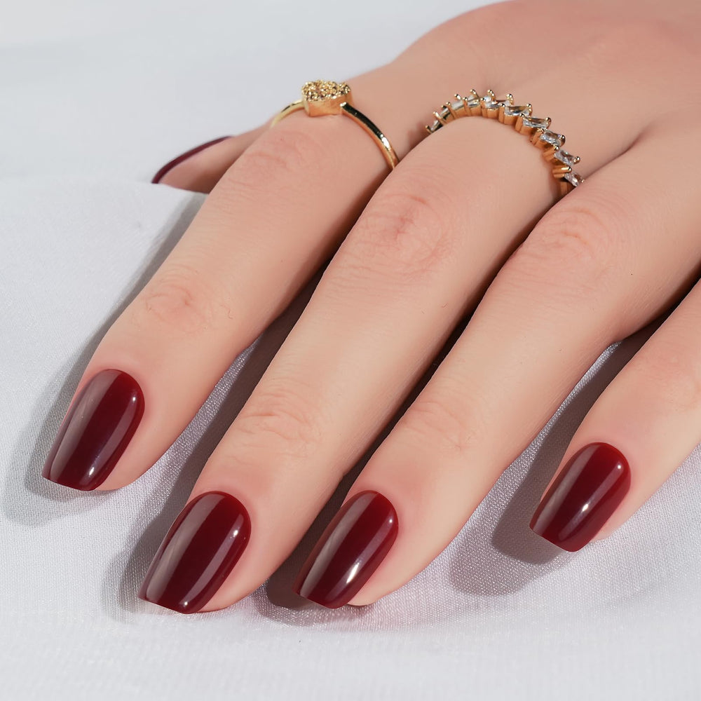 Jofay Fashion soft gel nails closeup shows flexible, natural-looking finish.