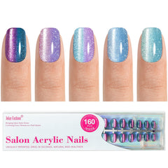 Jofay Fashion, uñas adhesivas con ojo de gato corto, para look de salón en minutos.
