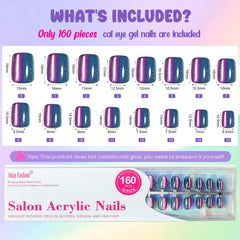 Jofay Fashion, uñas adhesivas con gel y borde de cutícula perfecto para uso diario.