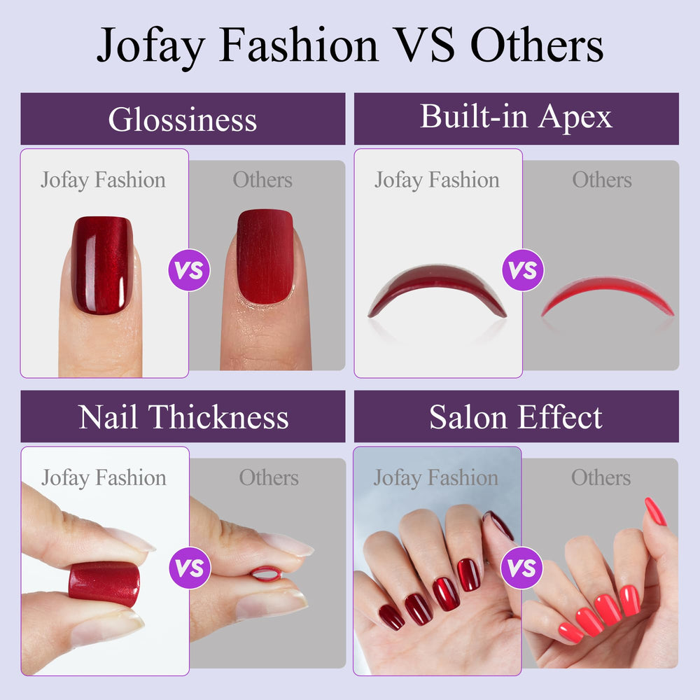 Uñas para eventos Jofay Fashion con destellos elegantes