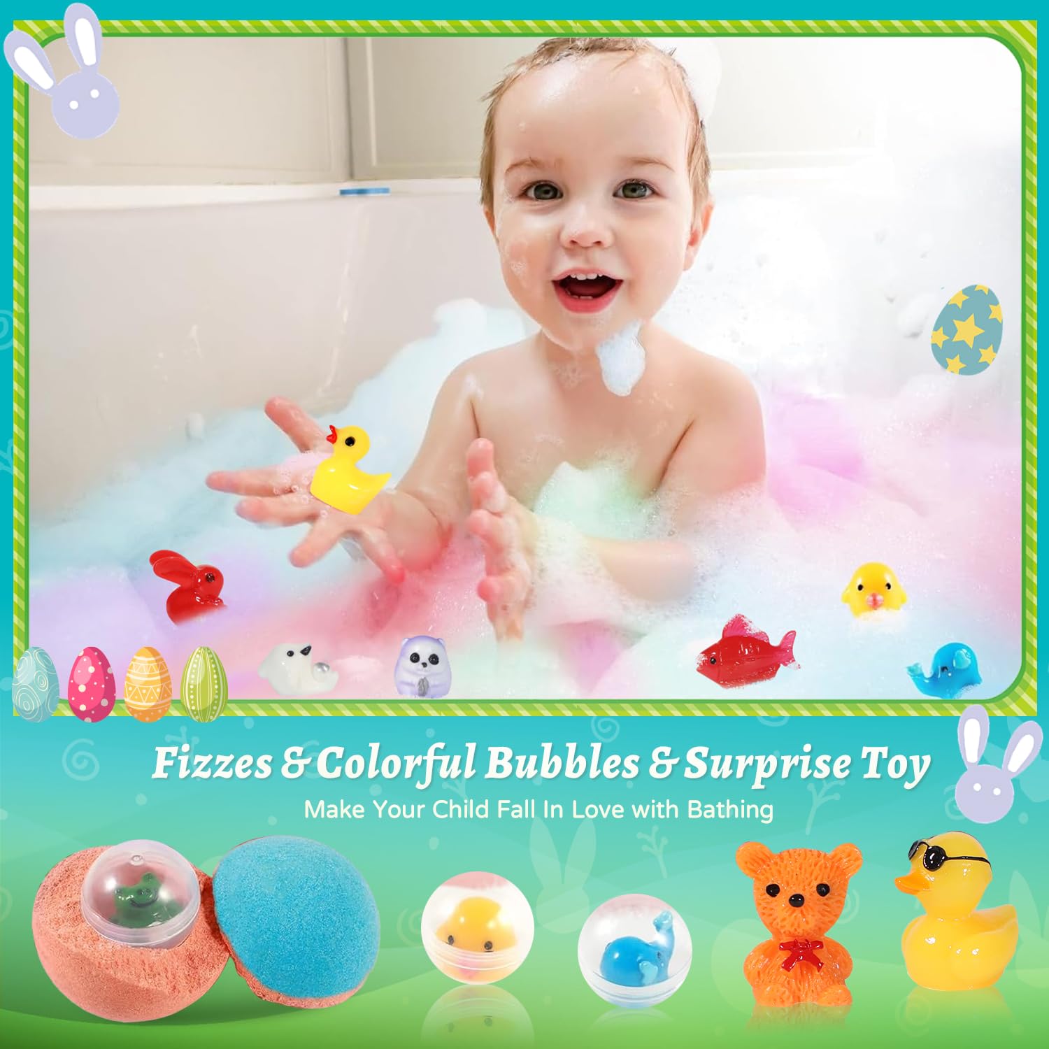 JOFEI bath bombs dissolve completely with no residue or staining