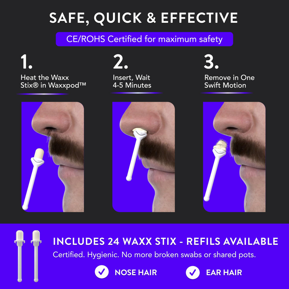 John Barber & Sons WaxxPod pre-filled WaxxStix for mess-free removal