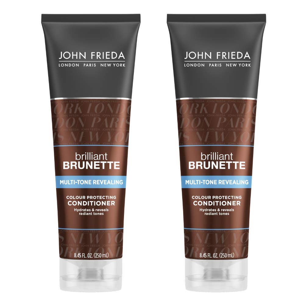 John Frieda Acondicionador Revelador de Color Multi-Tono para castaño, protege el color y realza reflejos.