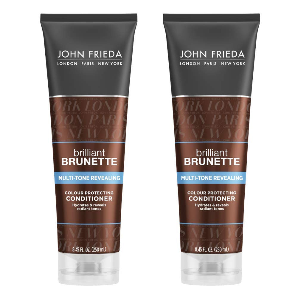 John Frieda Acondicionador Revelador de Color Multi-Tono para castaño, protege el color y realza reflejos.