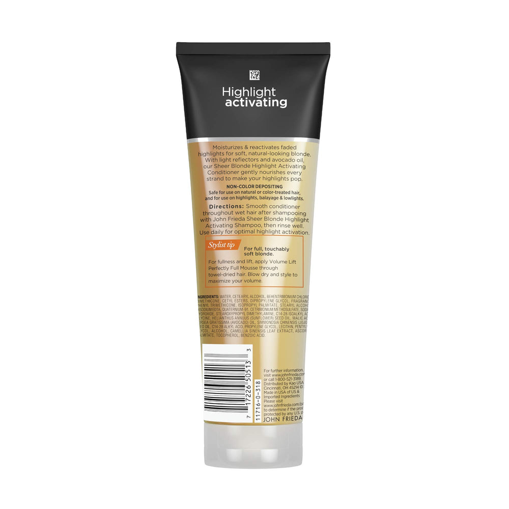 John Frieda Acondicionador rubio, rutina diaria de cuidado.