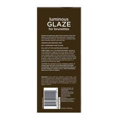 Hair surface appears smooth and mirror-like after using Brilliant Brunette Luminous Glaze.