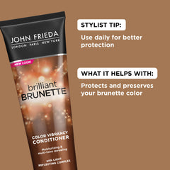 John Frieda Acondicionador Castaño: perlas trituradas que añaden dimensión.