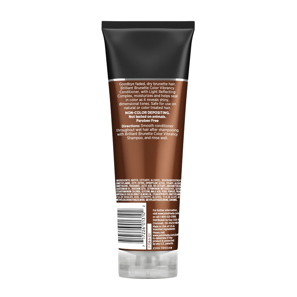 John Frieda Acondicionador Castaño: brillo duradero y color más vivo.