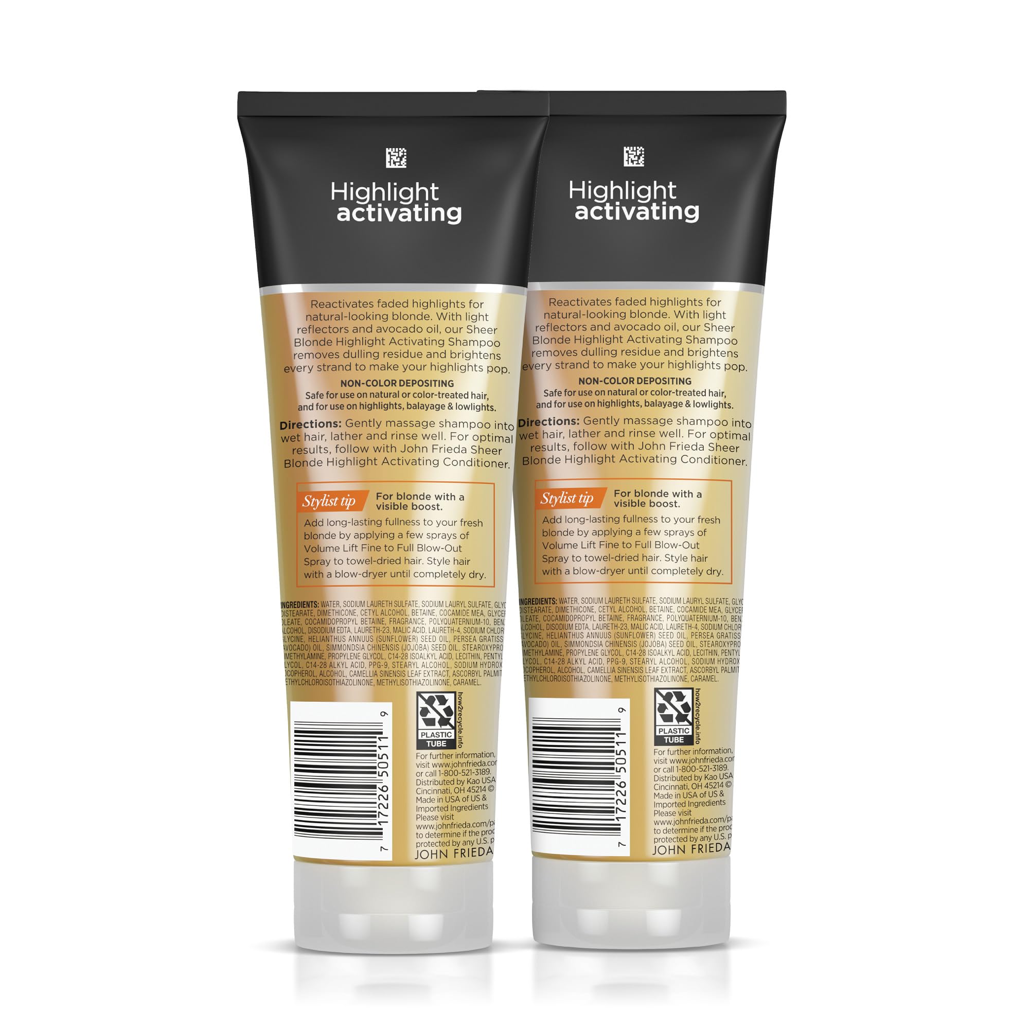 John Frieda Champú iluminador para rubios, resalta reflejos naturales.