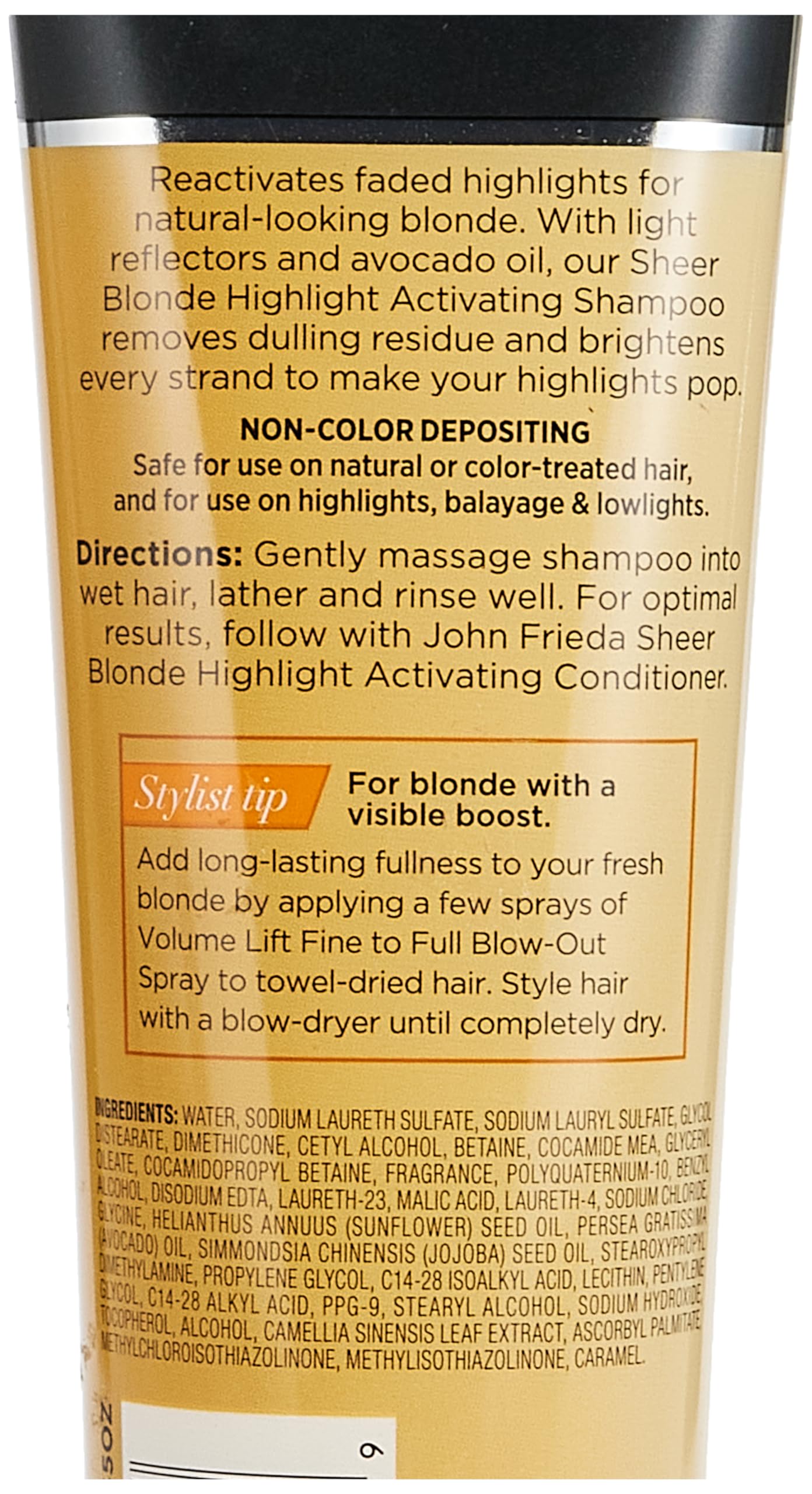 John Frieda champú rubio claro brillo con tonos múltiples para cabello radiante