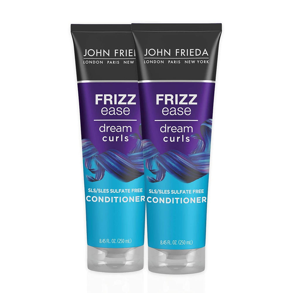 Acondicionador Dream Curls de John Frieda en dos paquetes para rizos definidos.