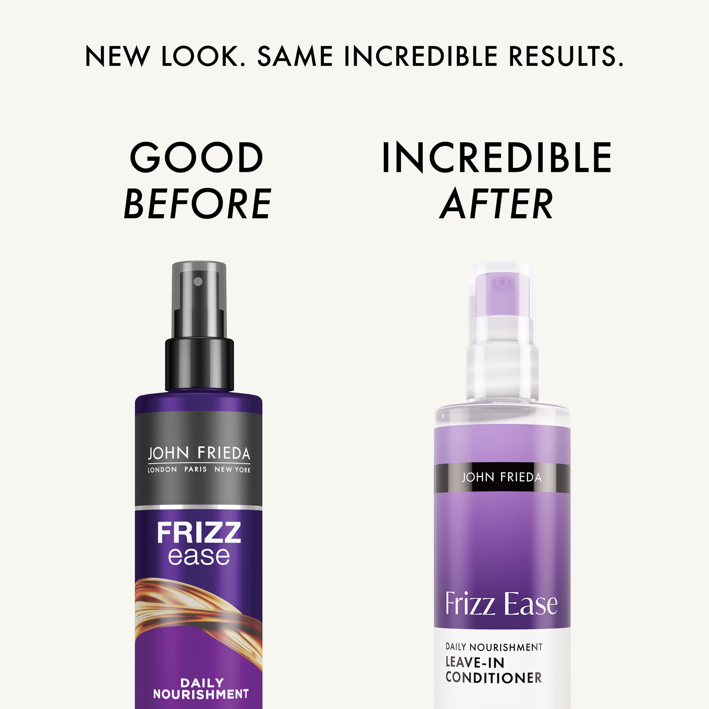 Aplicación en spray de John Frieda Frizz Ease facilita desenredar y proteger del calor