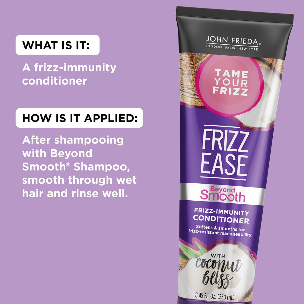 John Frieda Frizz Ease Beyond Smooth, textura suave, cabello más manejable.