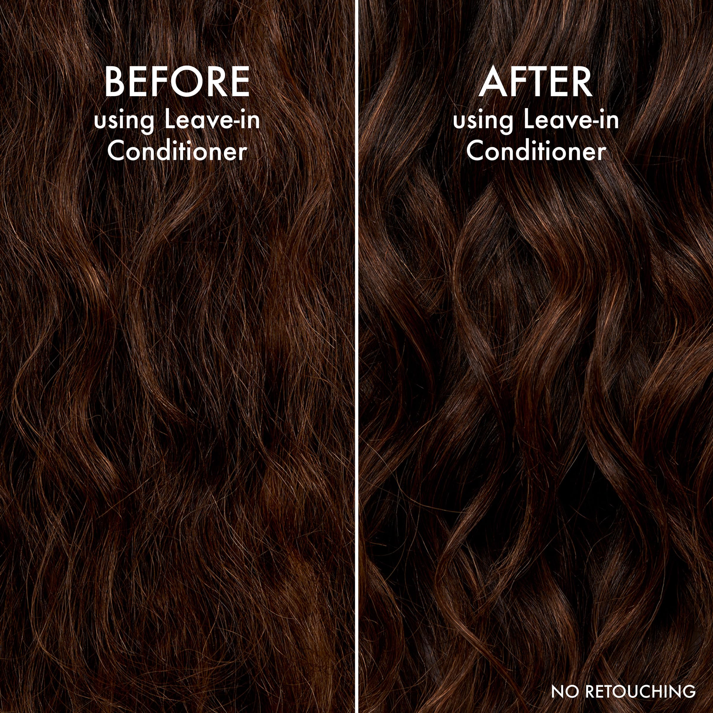 Daily-use Leave-In bottle ready for a streamlined morning routine.