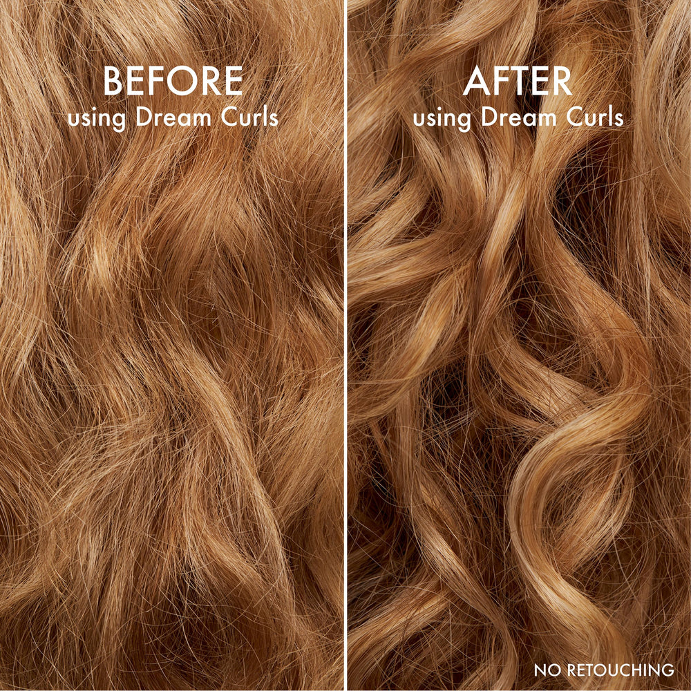 Aplicación uniforme de Dream Curls Mousse desde puntas a raíces